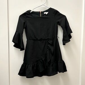 GB girls black dress with rose gold zipper. Size 5t